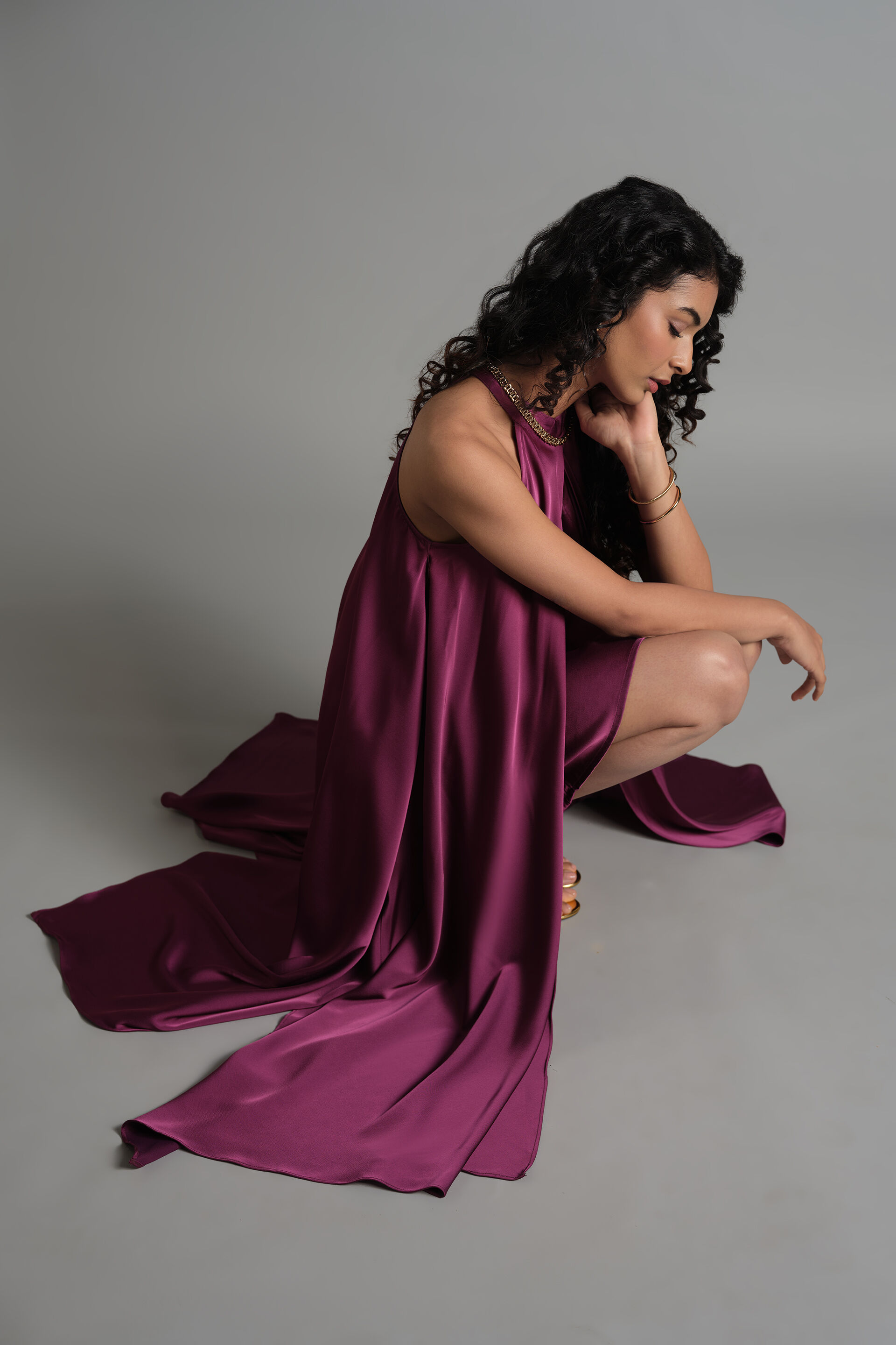 Banafsha Dress, Purple, image 3